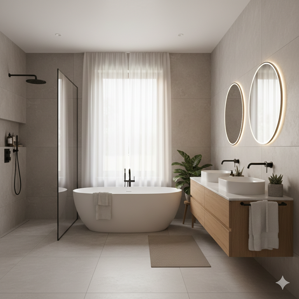 Badarmatur mit deutlich weniger Kalkspuren