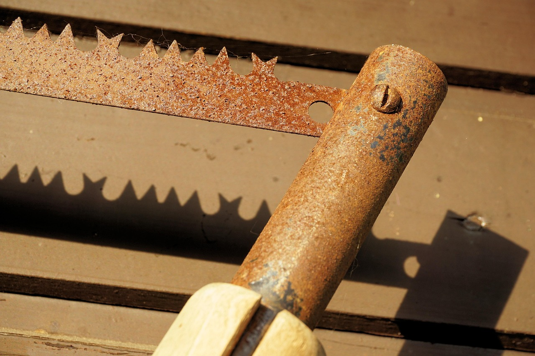 Rohrquerschnitt mit deutlich weniger Rost