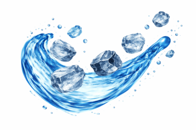 Schematische Darstellung der Biosignal-Übertragung auf Wasser