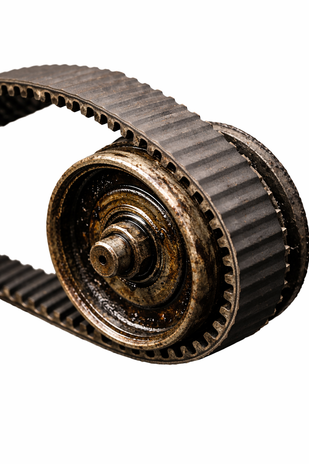 Motorraum eines Pkw in Nahaufnahme